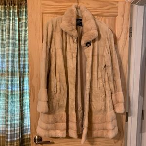 Sheared mink coat